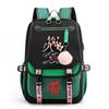 Korean Style Printed Canvas Backpack for Students Fashionable Youth School Bag Trendy Casual Commute Shoulder Bag KTB