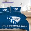 VfL Bochum 1848 Patroon Beddengoed Dekbed Set Dekbedovertrek Kussensloop Huisdecoratie Verjaardagscadeau (1 dekbedovertrek + 2 kussenslopen, zonder binnenkussen)