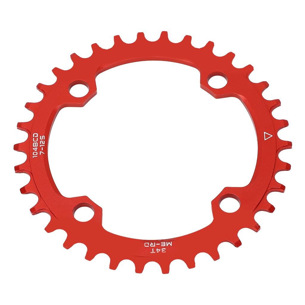 Bike Round Chainring Aluminum Alloy Narrow Wide Tooth Single Chainwheel for Mountain Bikes