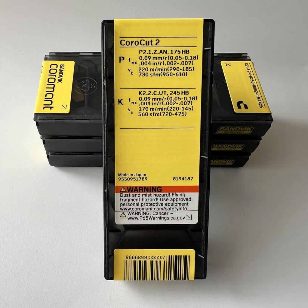 Sandvik / C2I-F2N-0250-0002-CM 4425 / Original Swedish Hard Alloy Blade 5 Pcs