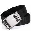 Men's Tactical Canvas Nylon Belt - Automatic Buckle, Functional Workwear & Casual Style for Military Training and Young Adults.