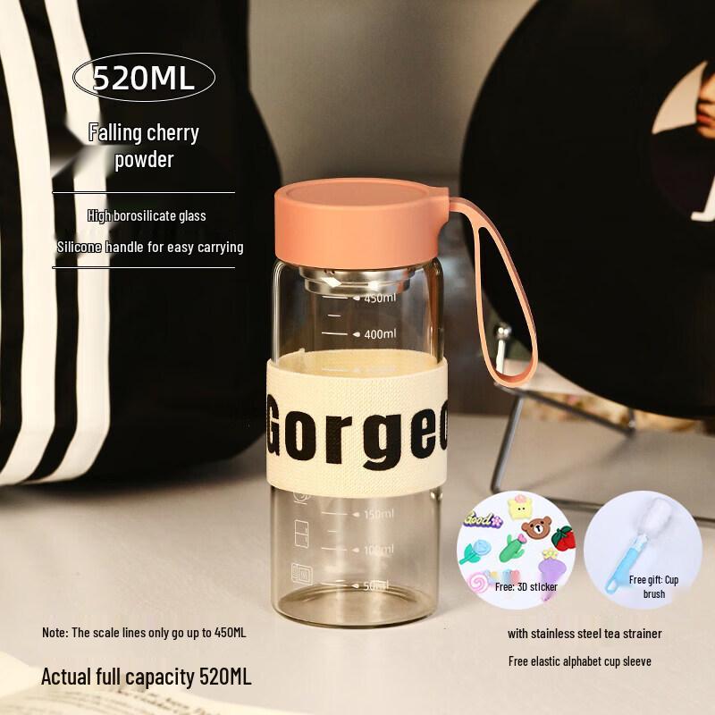 Portable High Borosilicate Glass Measuring Mug