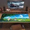 Anime Sinchan Color Mouse Pad Large Gaming Table Cushion Non-slip Laptop Tablet Big Mousepad XXL Mat Mini PC Playmat With Lock edge