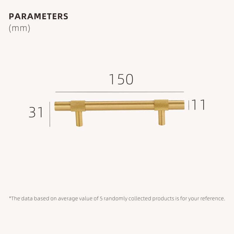 Dooroom Brass Furniture Handles Modern Knurling Black Gold Pulls Wardrobe Dresser Cupboard Cabinet Drawer Shoe Box Knobs