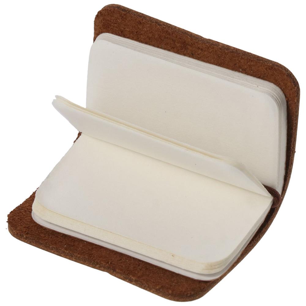 Tagebuch für Reisende, Notizbuch mit Ledereinband und Riemen, Taschentagebuch, kleines Miniatur-Notizbuch