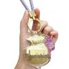 Shuibei 999 Pure Gold Pine Tree Lion Keychain & Car Pendant