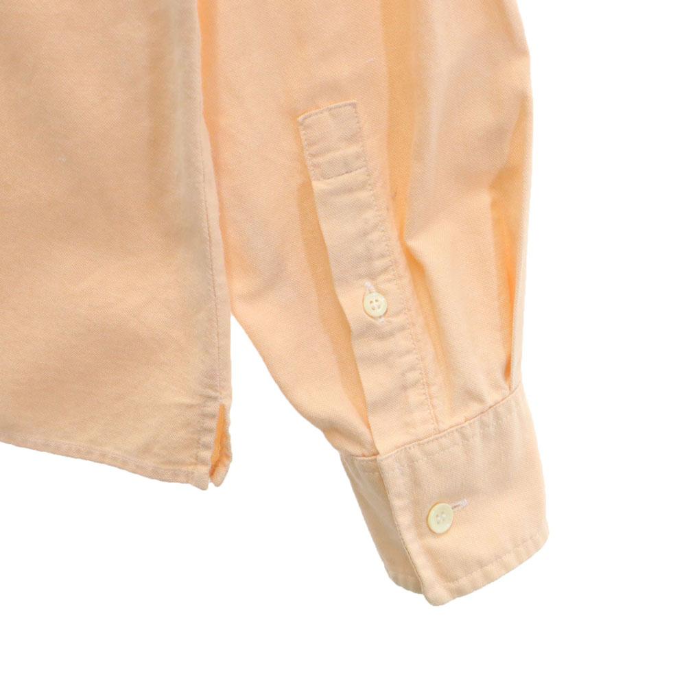 A Bathing Ape Made In Japan Long Sleeve Oxford Button Down Shirt M Orange Men's Used