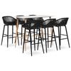 Day and Night - Day and Night Black and White 7-Piece Bar Set
