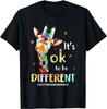 Autismus Bewusstsein Niedliches Giraffe Tier Es ist Okay Anders Zu Sein T-Shirt