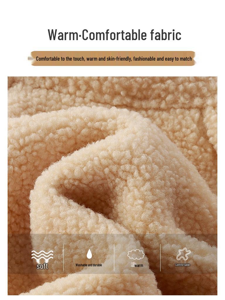 Kids' Teddy Fleece Jacket: Cozy Lambswool for Boys & Girls, Perfect for Autumn & Winter Warmth