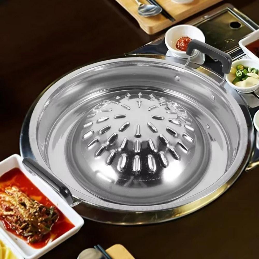 Multi-function Thai Picnic Grill Pan 30/35cm Food Griddle Korean Barbecue Grill Tray  Vegetable