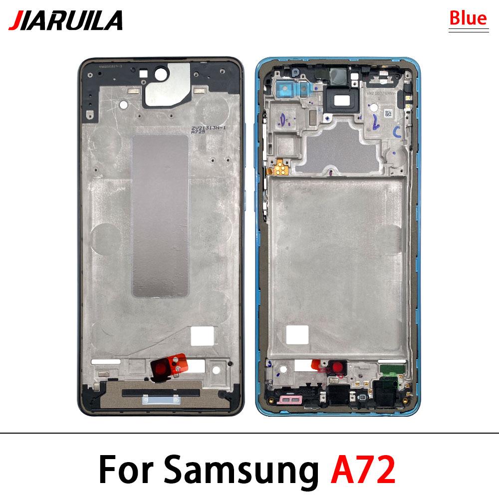New Front Housing LCD Display Frame For Samsung A02 A02s A12 A22 A32 A52 A52s A72 4G 5G Housing Middle Frame Bezel Plate Cover