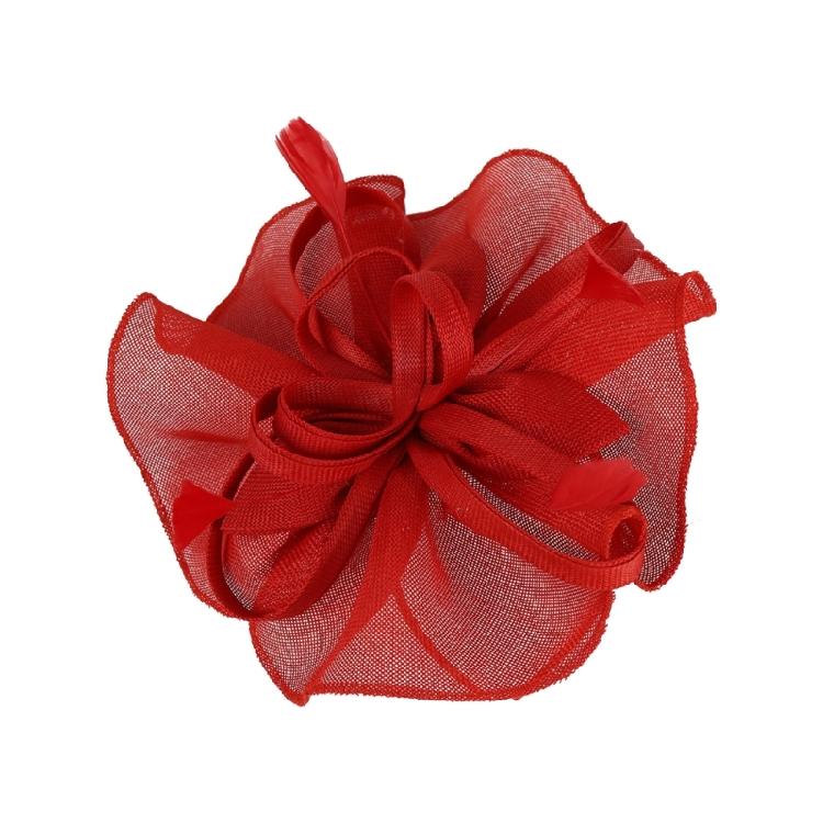 Exaggerated Flower Fascinator Hat Mesh Flower Bowler Hat Evening Dress HeadpieceFemale Flower Fascinator Hat