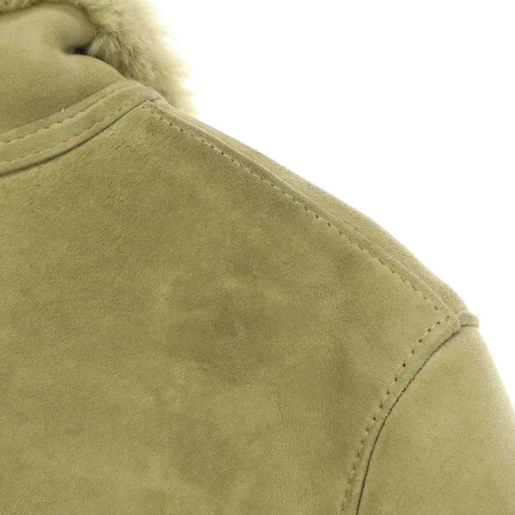 FIGARO Made in Bulgaria Long sleeve Mouton coat L Brown sheep fur Women Used