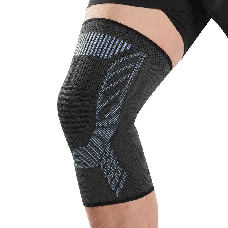 Knit Breathable Sports Knee Pads for Men - Compression Support for Basketball, Cycling, and Meniscus Protection