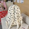Schoolbag New Schoolbag College Style Light and Cute Backpack Junior High School Students Girls National Style Butterfly Printing Light Backpack