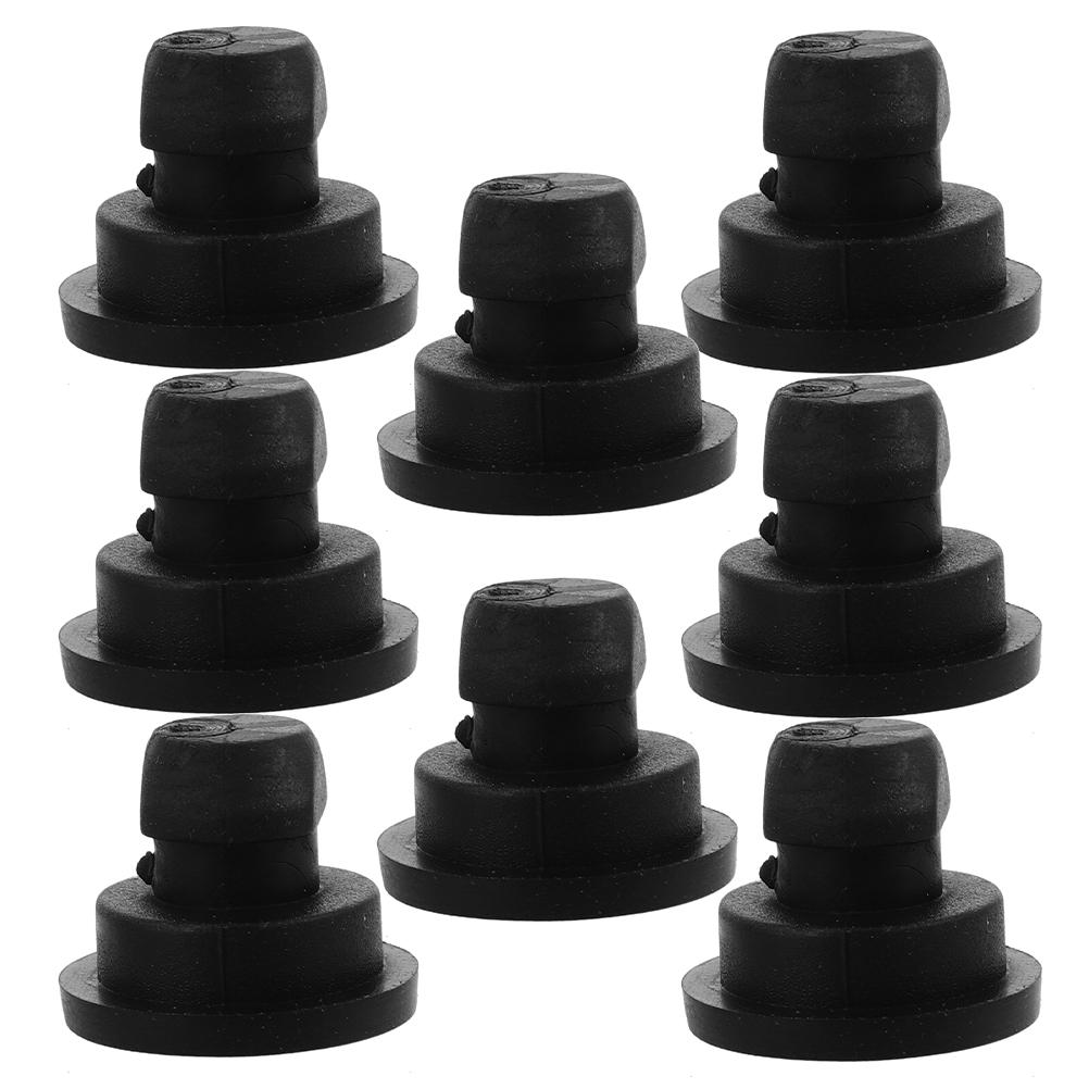 8pcs Rubber Rice Cooker Feet Inserts Non-Slip Stabilizer Bumpers For Cookers Slow Cookers Replacement Parts Accessories чёрный