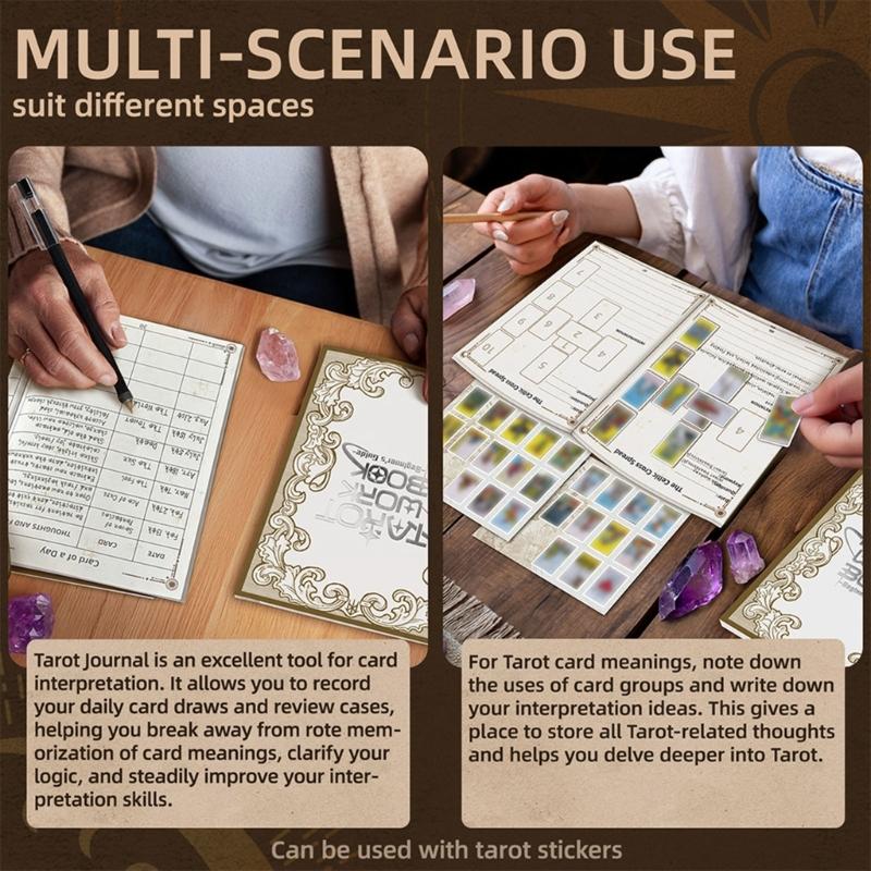 Mystical Journal For Divination Quickly Sketches Zones Light weight Spiritual Card Reading Journal