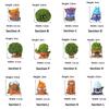Y 12pcs/set Stump Monster Halloween Figurines Small Handcrafts Micro Landscape Ornaments Resin Stump Halloween DIY Decoration