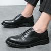 New British Gentleman Fashion Lace Up Brogues Oxford Shoes Black Brown Designer Formal Wedding Prom Dress Homecoming Footwear