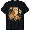 Cottagecore Owl - Floral Naturecore Aesthetic Women Girls T-Shirt