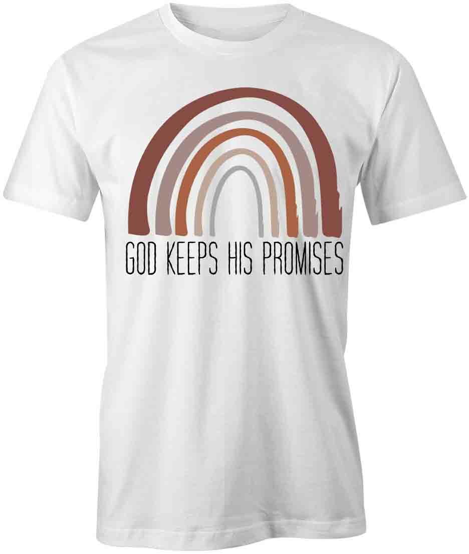 GOD KEEPS PROMISES TShirt Tee Short-Sleeved Cotton CLOTHING RELIGION S1WCA65 L