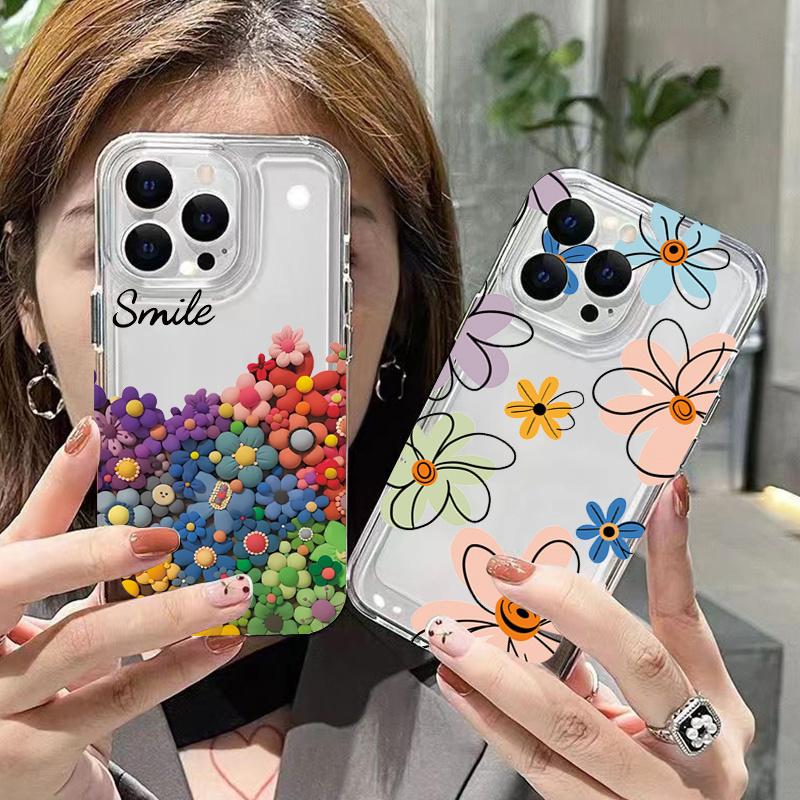Ins Summer Sunflower Case For Samsung Galaxy A15 A55 A54 5g Case S23 S24 Ultra A52 A53 A32 A34 A33 A13 A14 S22 Plus S21 FE Cover
