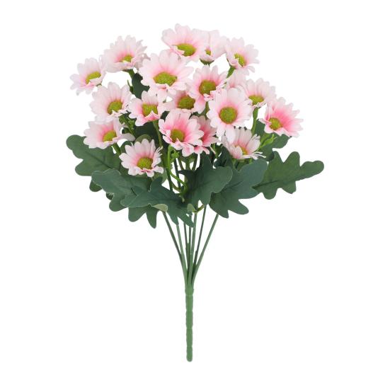 1/5/10/20/25Pcs Artificial Flower 7 Fork UV Resistant Fake Flower Home