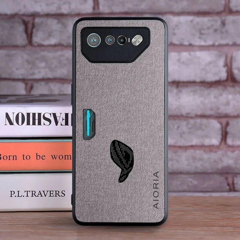 Case for Asus Rog Phone 8 7 6  Coque Luxury Textile Leather Soft Funda Phone Cover for Asus Rog Phone 7 Case Capa
