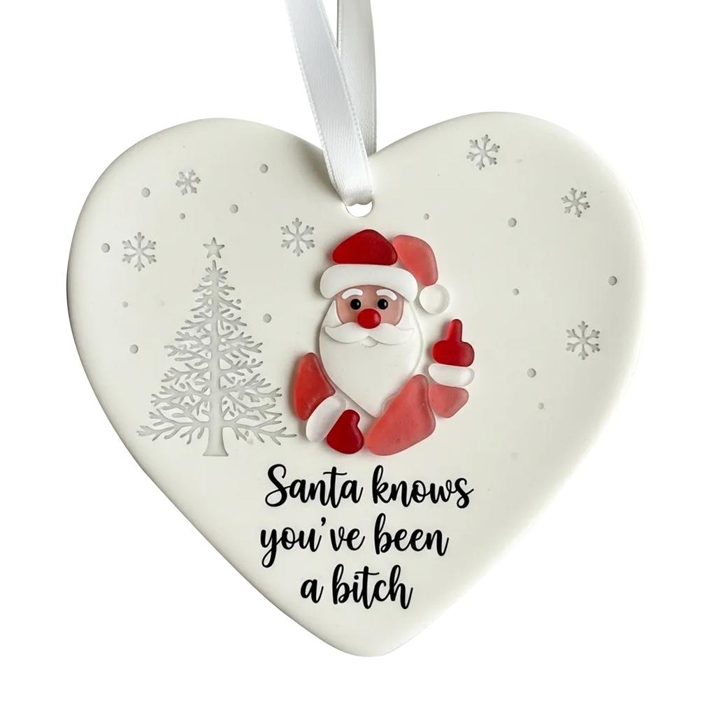 Fun Christmas Ornaments, Exquisite Old People Ornaments, Acrylic Ornaments 2D