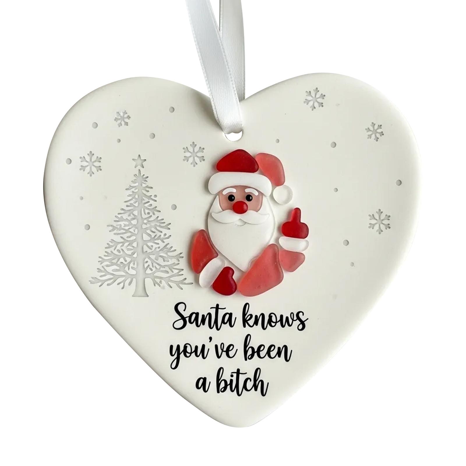 

Fun Christmas Ornaments, Exquisite Old People Ornaments, Acrylic Ornaments 2D One Size