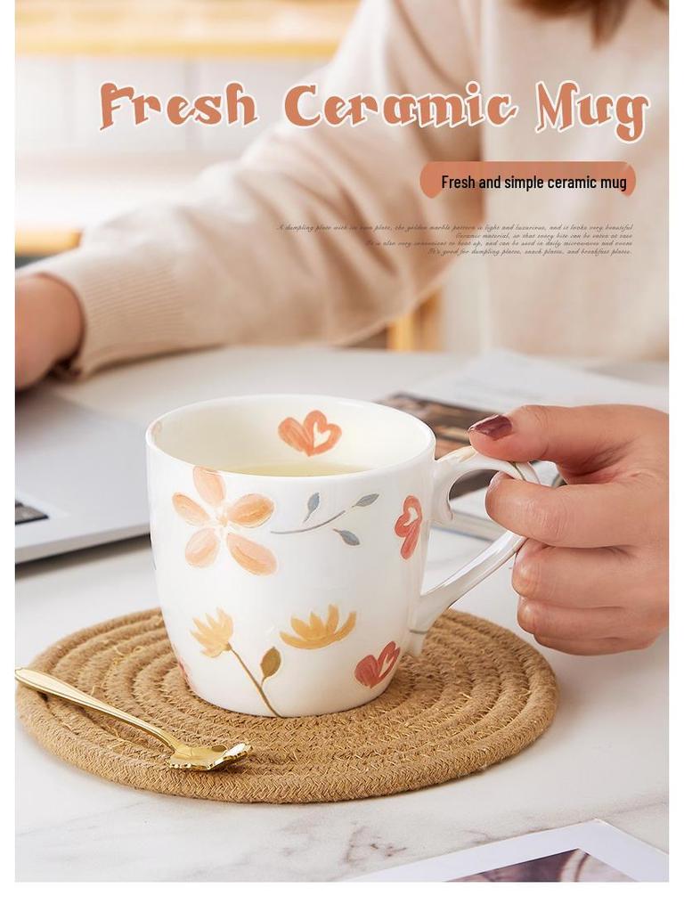 Creative Large Capacity Ceramic Coffee Mug for Couples