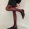 Women Thin Colored Stockings Shimmering Striped Sexy Semi Sheer Pantyhose Tights