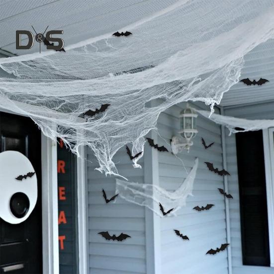 Horror Halloween Cloth Decoration Creepy Gauze Fabric Cloth Scary Haunted House Prop for Halloween Party Decor