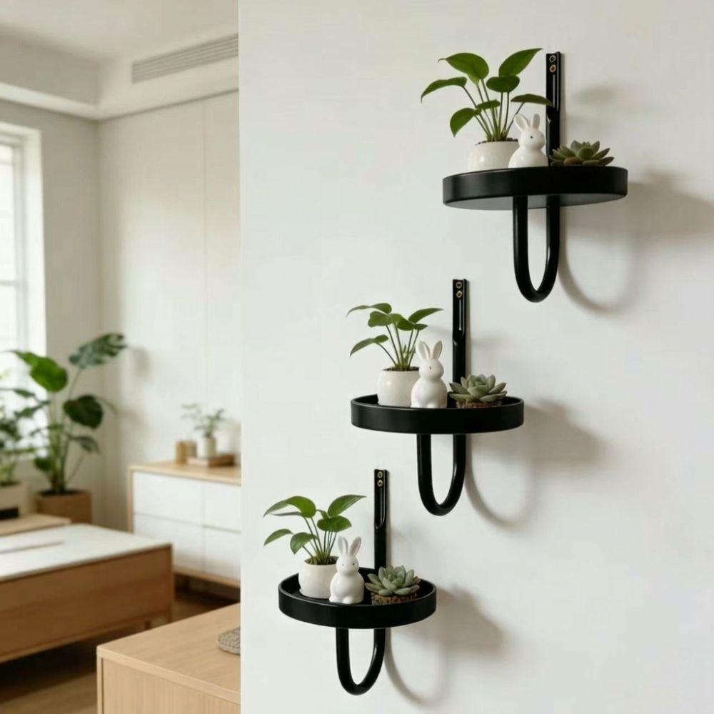 Vintage Style Wall Mounted Bird Feeder Rust-Proof Green Plant Shelf Flower Basket Holder Patio