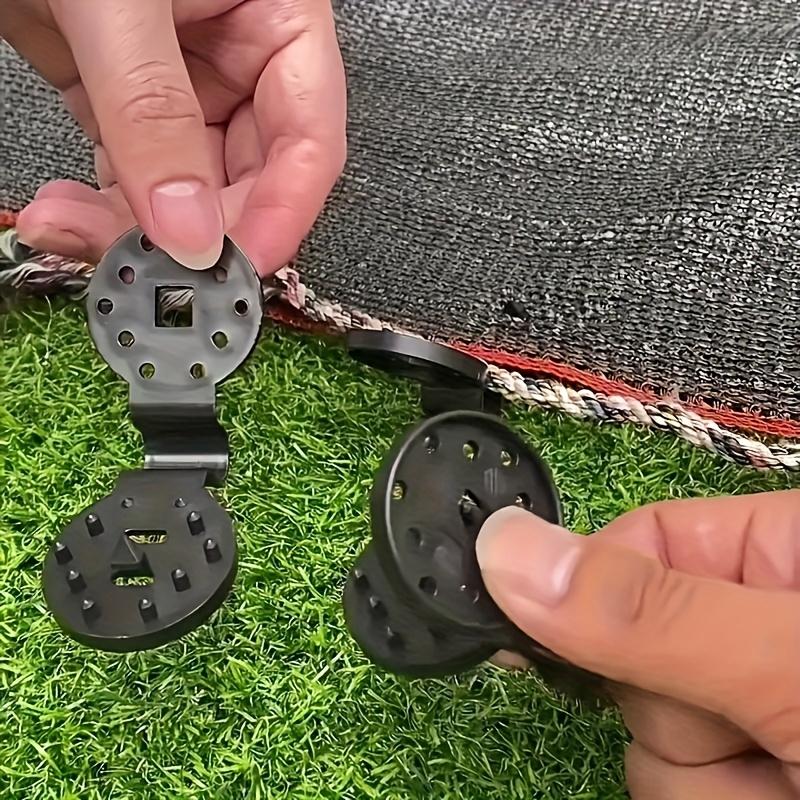 100 Stück Schwarze Schattierclips Strapazierfähiger PP-Kunststoff, Ideal für Schattiernetze, Terrassensichtschutz, Mehrzweck-Wasserfest-Clips, Befestigungen für Schattiernetze