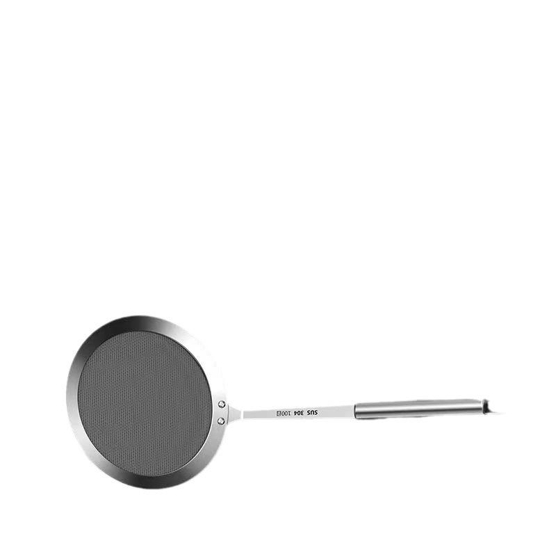 304 Stainless Steel Oil Separator Skimmer Spoon - 100 Mesh Colander and Sieve for Soy Milk and Flour