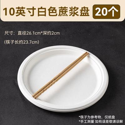 Eco-Friendly Biodegradable Round Sugarcane Plates