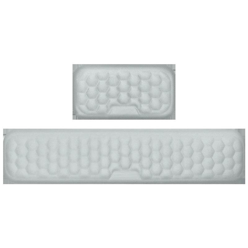 Memory Foam Wrist Support Mouse Pad & Silicone Keyboard Hand Rest