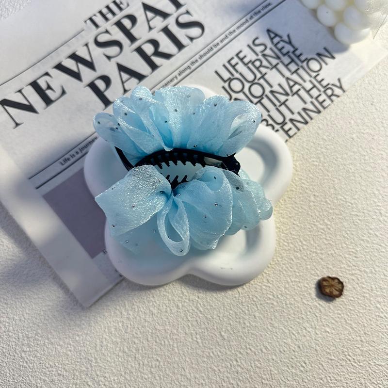 Elegancki Temperament Siateczkowy Klips do Włosów typu Bańka dla Kobiety Prostota Kok Rekin Klips Modna Dziewczyna Klips do Kucyka Pazur do Włosów