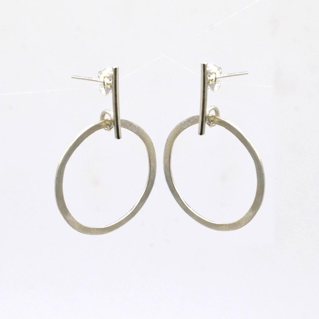 Náušnice puzetky z ryzího stříbra 925, ručně vyráběné náušnice puzetky, dárek pro ni, výroční dárek náušnice