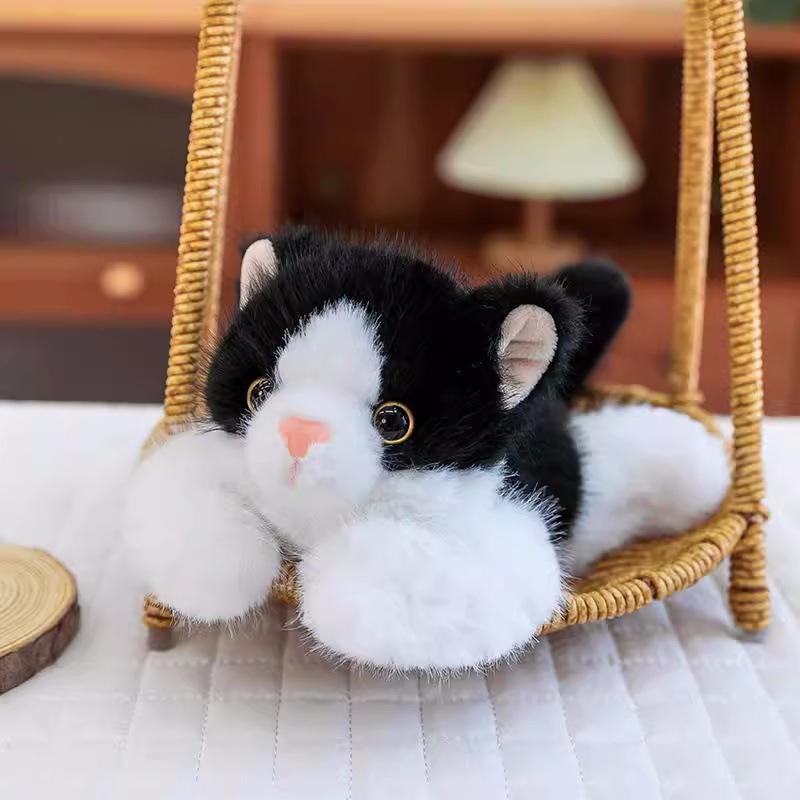 

Hug Pocket Cat Pocket Doll Simulation Flower Cat Doll Decompression Table with Soothing Doll Plush Toy 20cm