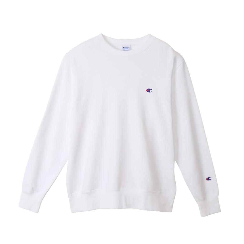Champion Basic Long Sleeve Crew Neck Large Made in USA with Embroidered Men's Sweatshirt, Size, Cotton, Logo, C3-Y035L-010-3L