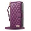 For Samsung Galaxy A57 A56 5G A54 A53 A52 A51 A71 4G A50 A30S Crossbody Wallet Case, Quilted Zip Pocket Card Holder Flip Cover