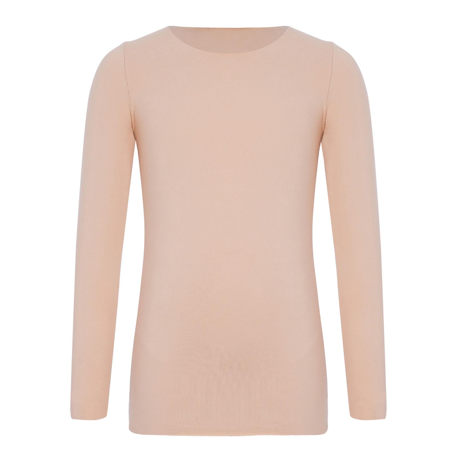 

Children‘s Thermal Base Layer Top: Seamless Round Neck Long Sleeve for Girls, Ideal for Dance, Skating, Yoga & Cold Weather 2-3 Years