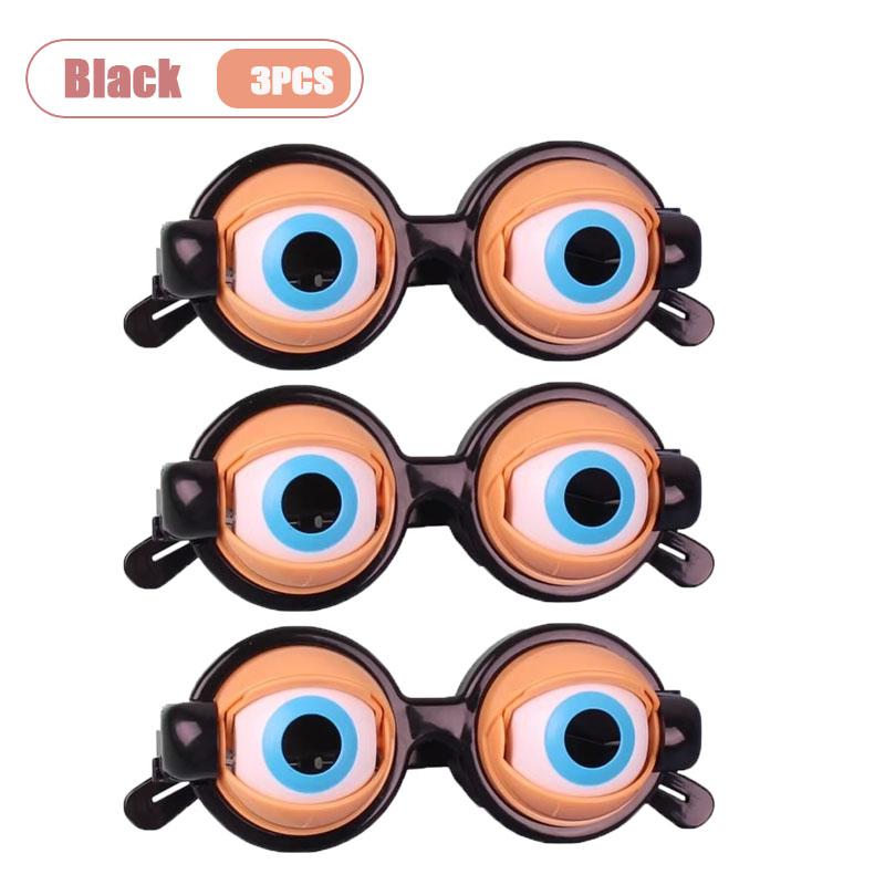 1-10PCS Halloween Silly Crazy Eyes Glasses for Kids Novelty Prank Costume Party Prop Toy Fun Design Perfect Decor Gift Accessory