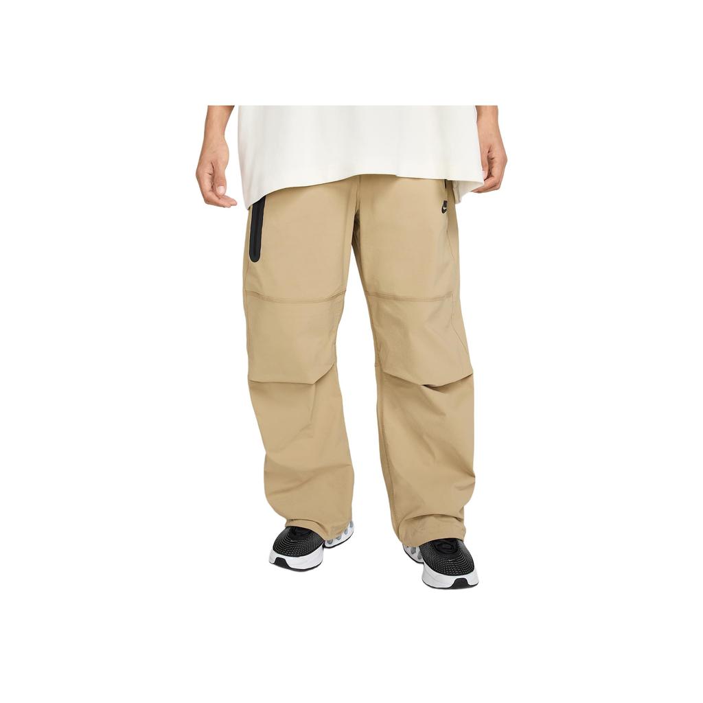 Nike Solid Color Fashion Versatile Lace-Up Casual Pants Men Bottoms Beige HM7159-297