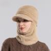 Winter Knit Hat With Face Mask And Ear Cover For Womens Cold Weather Comfort
