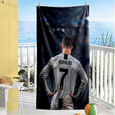 Ronaldo's Zeven Glorie Strandlaken Super Zacht & Absorberend Comfortabel Lichtgewicht