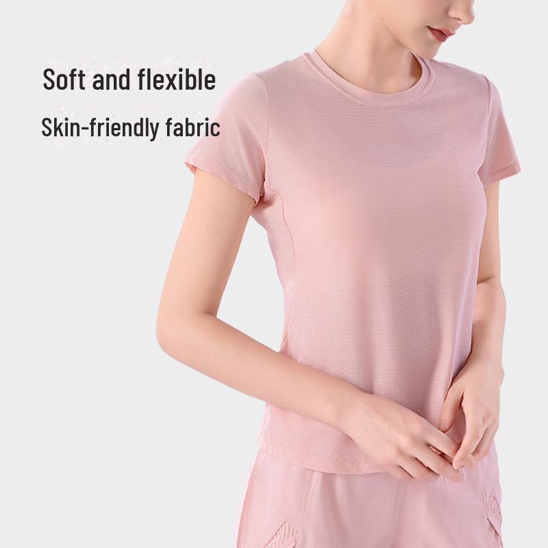 Summer Mesh Quick-Dry Yoga Short Sleeves - Thin, Elastic, Cool & Breathable